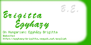 brigitta egyhazy business card
